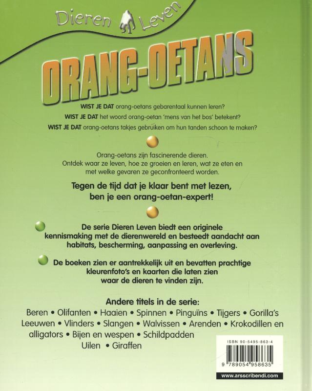 Achterkant van Orang Oettangs