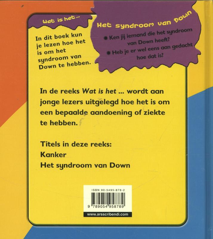 Achterkant van Het syndroom van Down