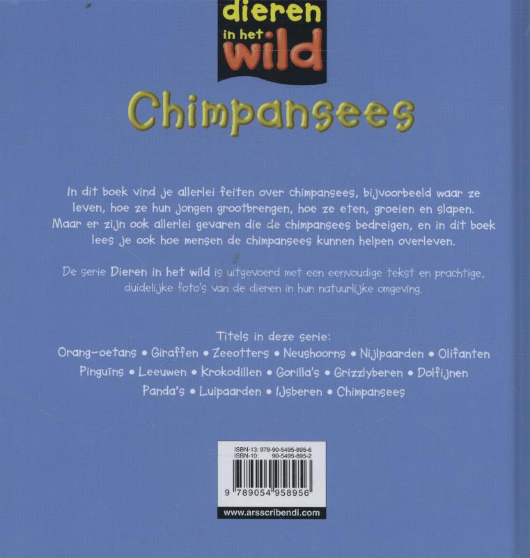 Achterkant van Chimpansees