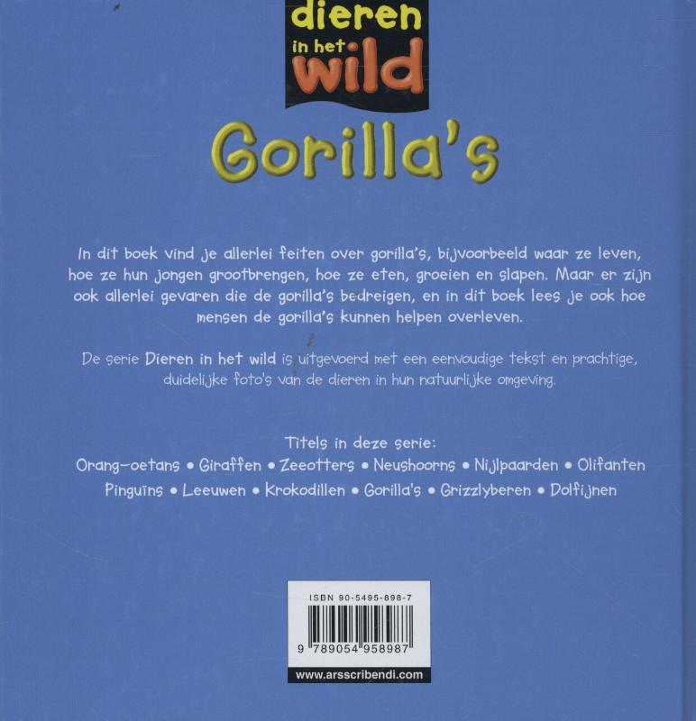 Achterkant van Gorilla's