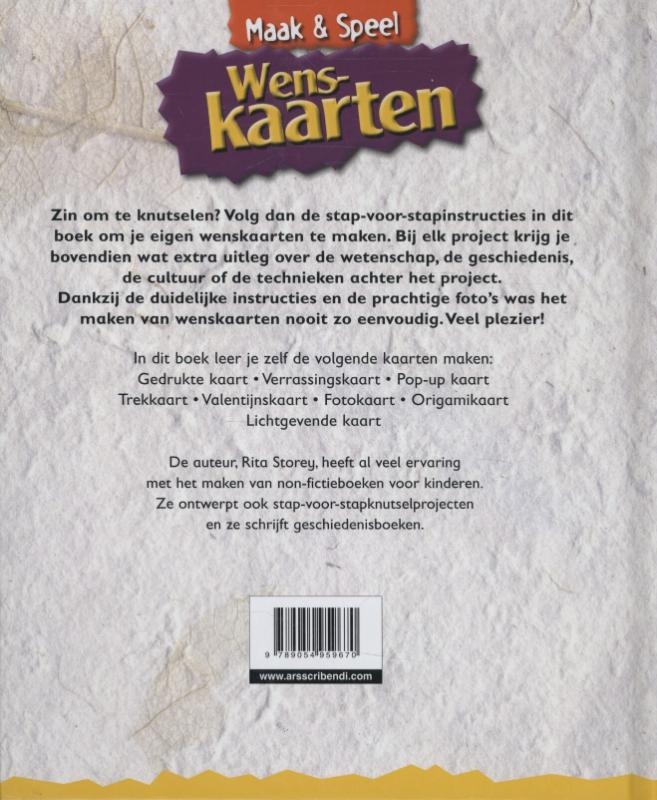 Achterkant van Wenskaarten