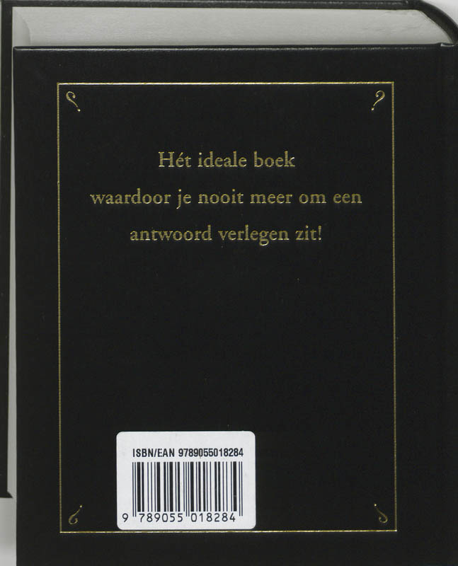 Achterkant van Het boek met alle antwoorden - geb