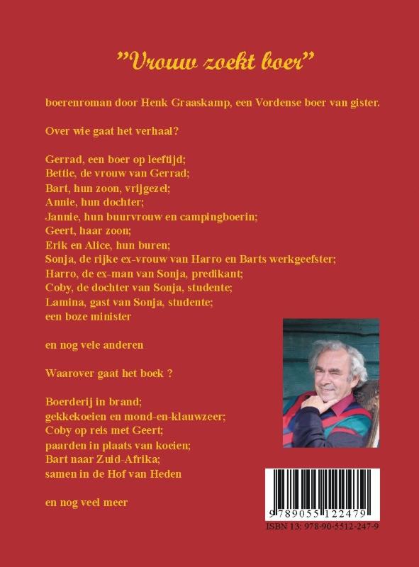 Achterkant van Vrouw zoekt boer
