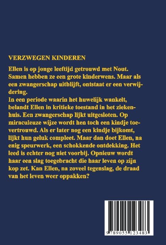 Achterkant van Verzwegen kinderen