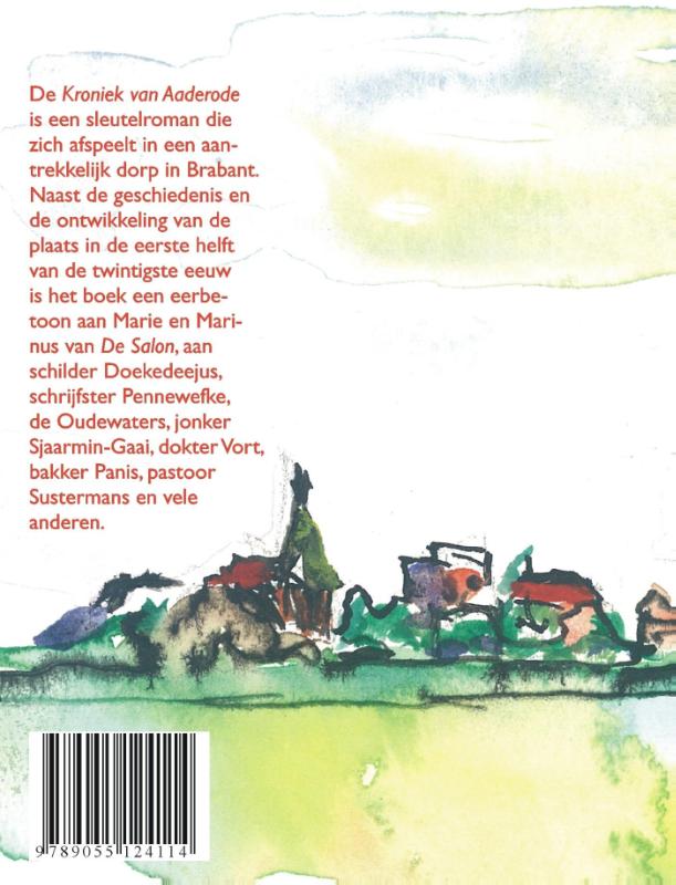 Achterkant van De kroniek van aaderode