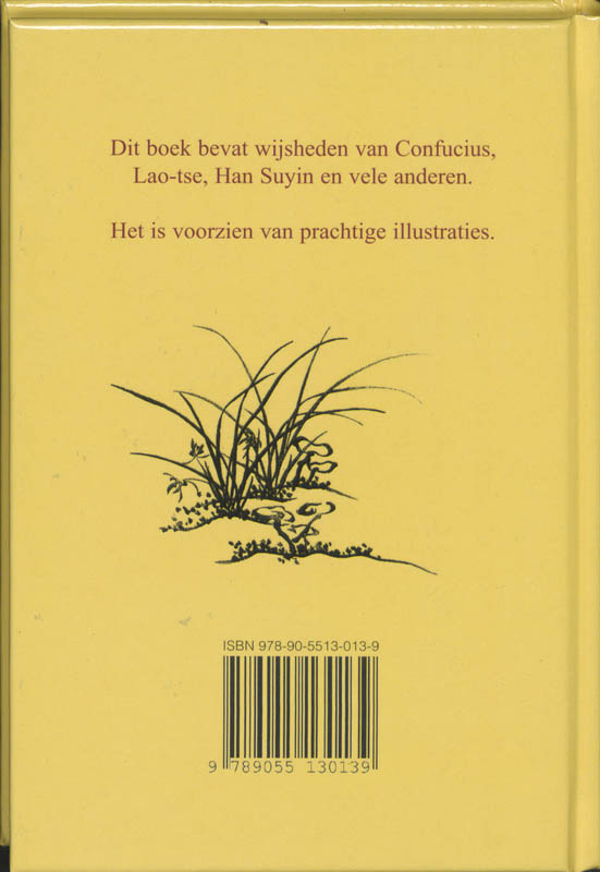Achterkant van Chinese wijsheid