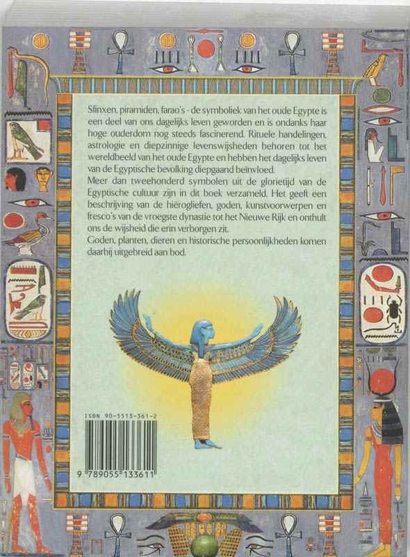 Achterkant van Egyptische symbolen