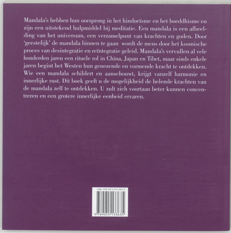 Achterkant van Mandala's