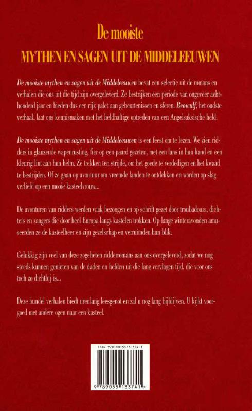 Achterkant van De mooiste mythen en sagen uit de Middeleeuwen