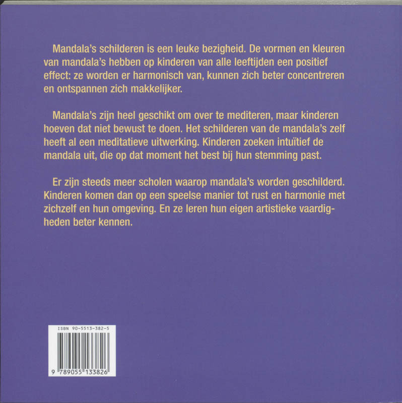 Achterkant van Mandala's voor kinderen
