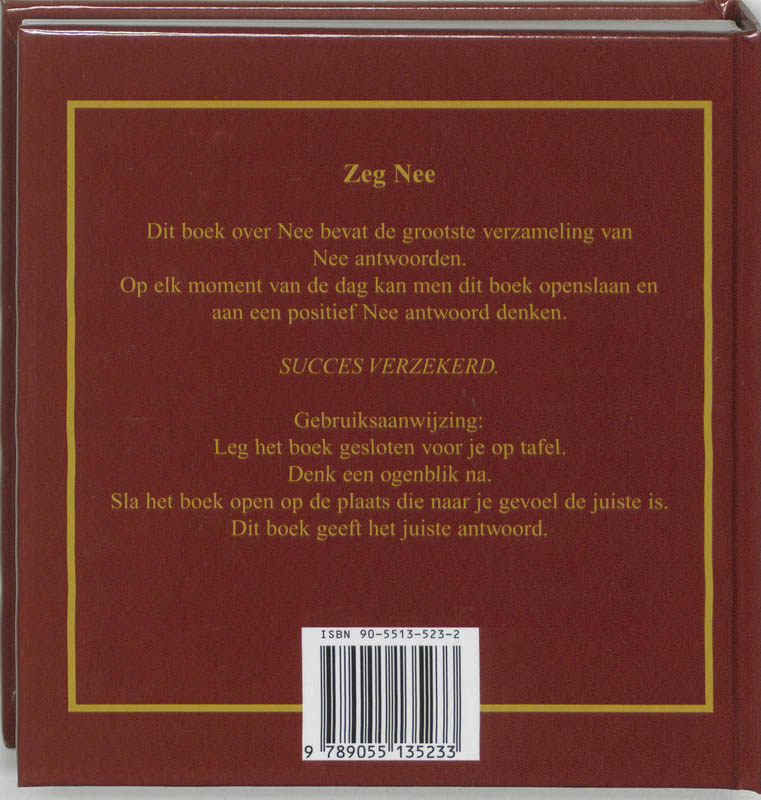 Achterkant van NEE