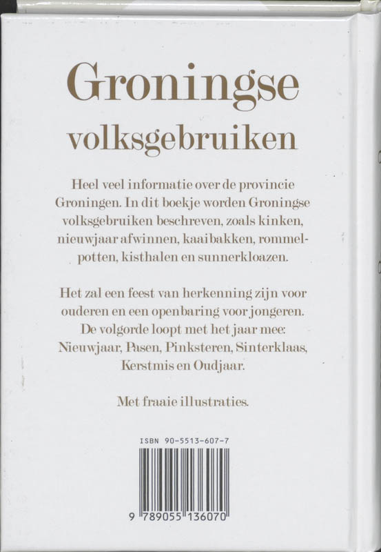 Achterkant van Groningse Volksgebruiken