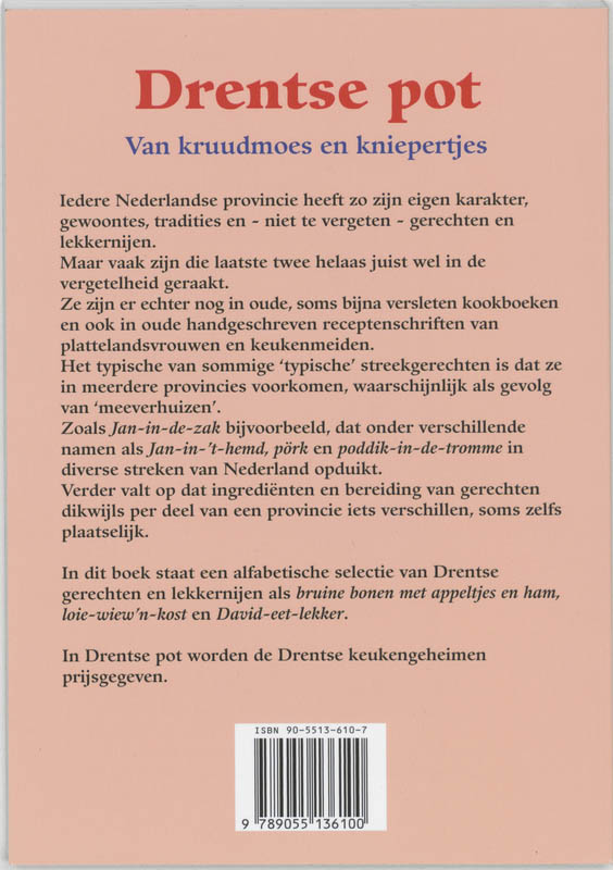 Achterkant van Drentse pot