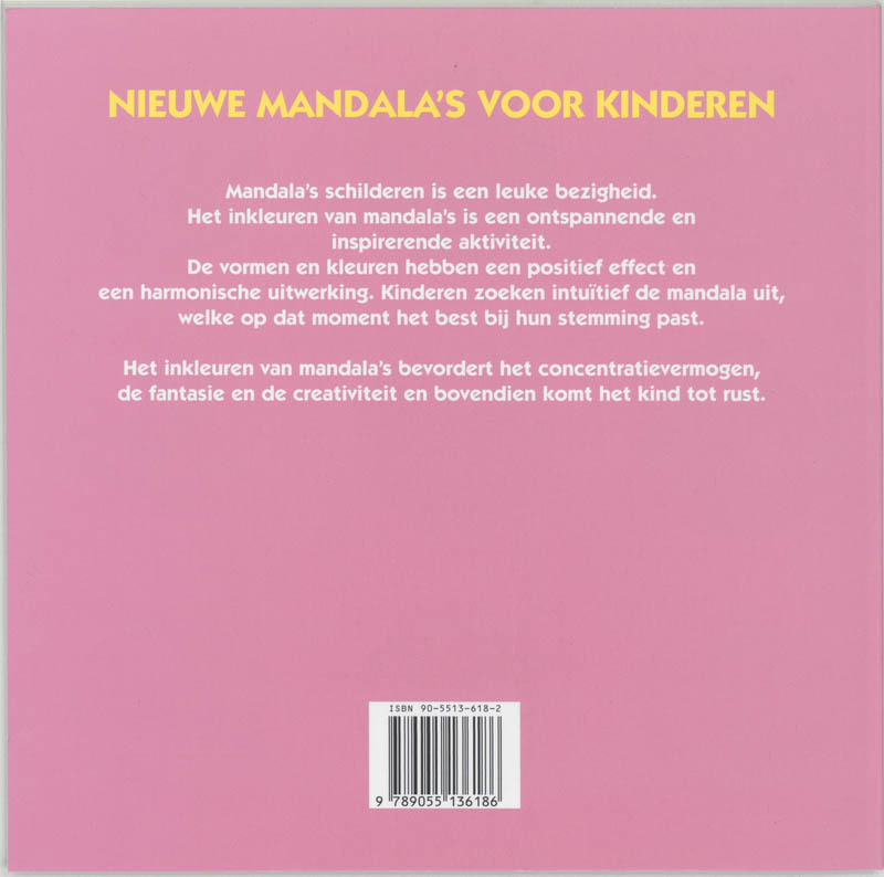 Achterkant van Nieuwe mandala's voor kinderen