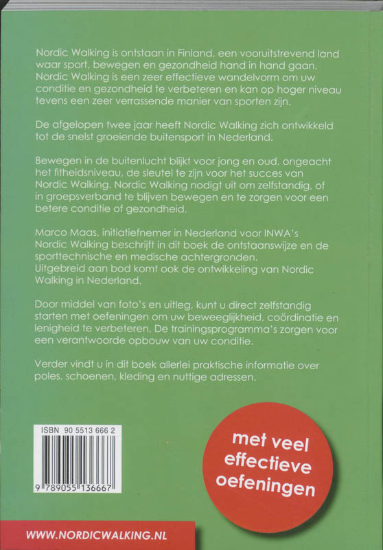 Achterkant van Nordic Walking