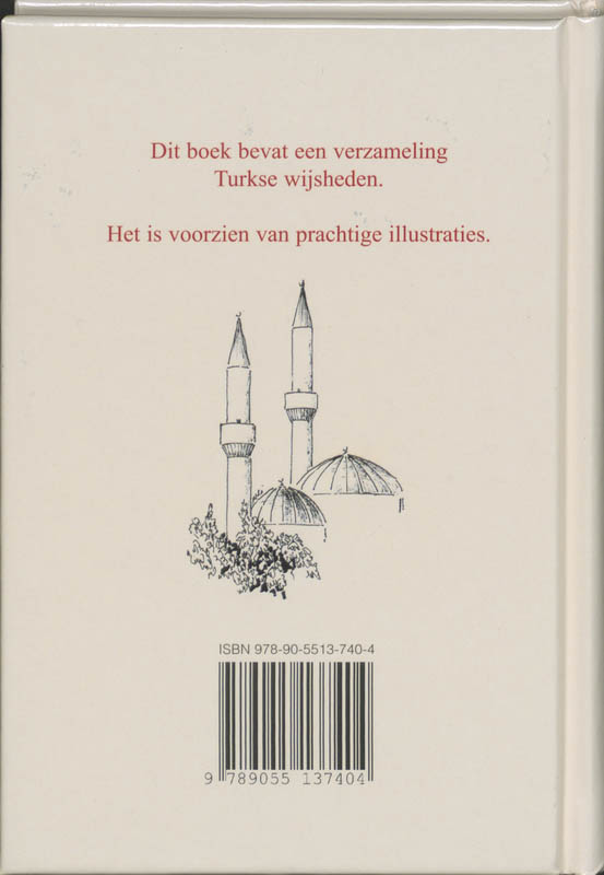 Achterkant van Turkse Wijsheden