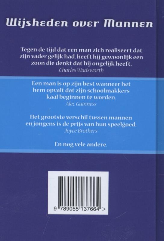 Achterkant van Mannenwijsheden