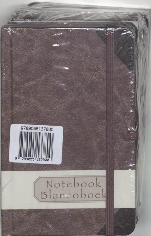 Achterkant van Notebook = Blancoboek set 4 ex