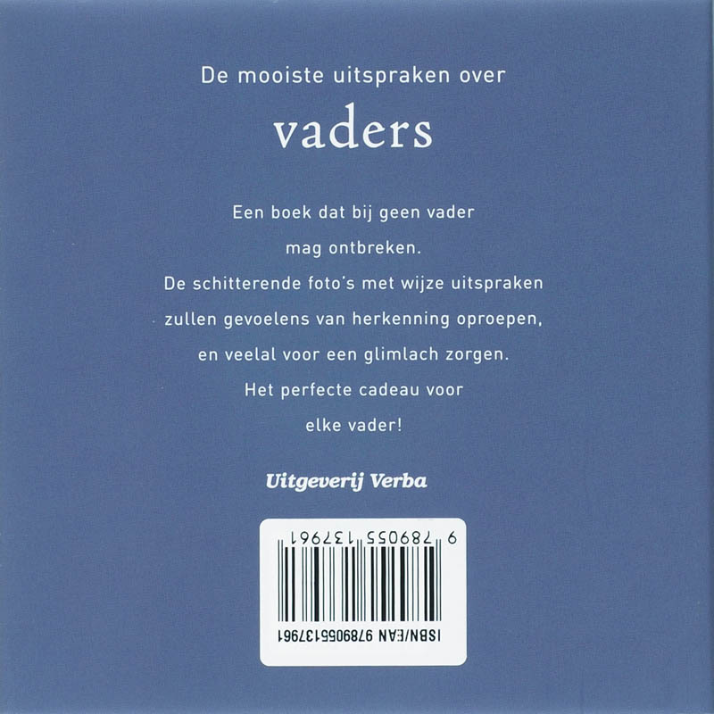 Achterkant van De mooiste uitspraken over vaders
