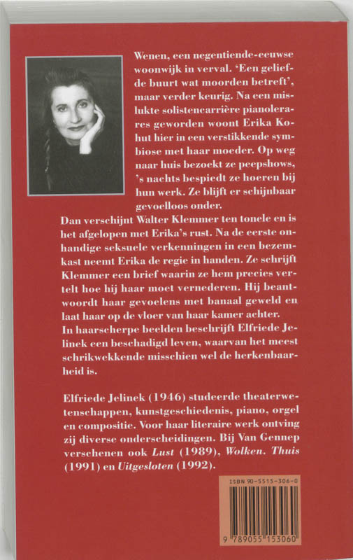 Achterkant van De pianiste
