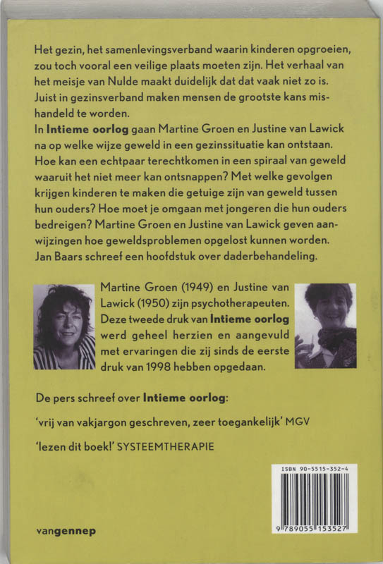 Achterkant van Intieme oorlog