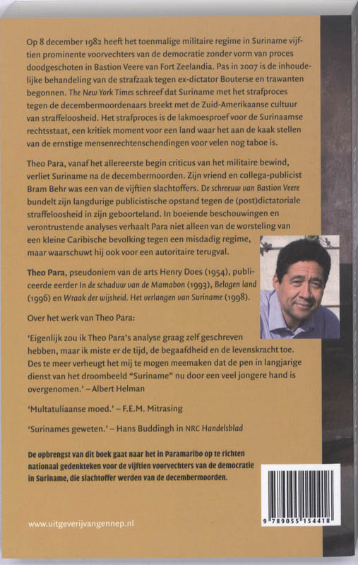 Achterkant van De schreeuw van Bastion Veere