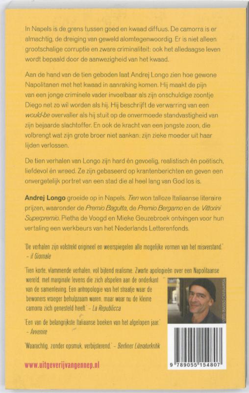 Achterkant van Tien