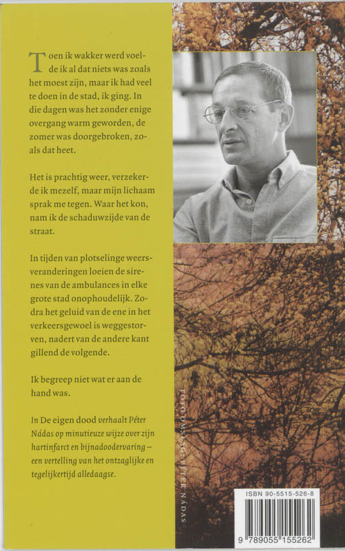 Achterkant van De eigen dood