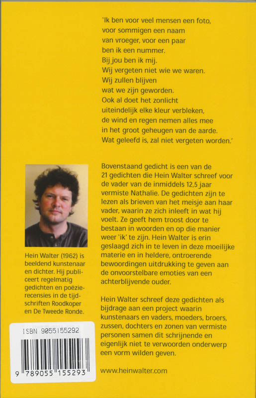 Achterkant van Hier ben ik