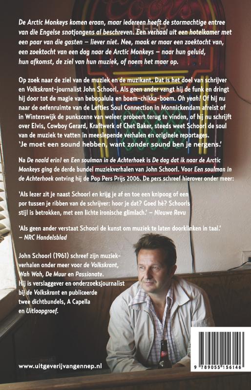 Achterkant van De dag dat ik naarde Arctic Monkeys ging