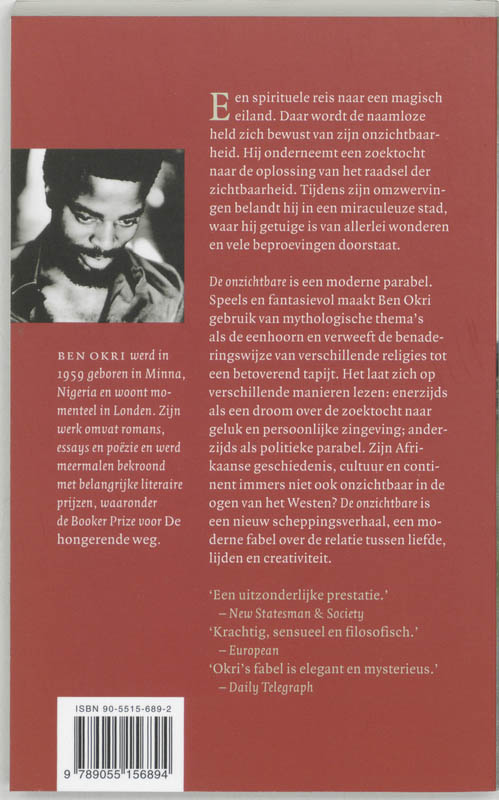 Achterkant van De onzichtbare
