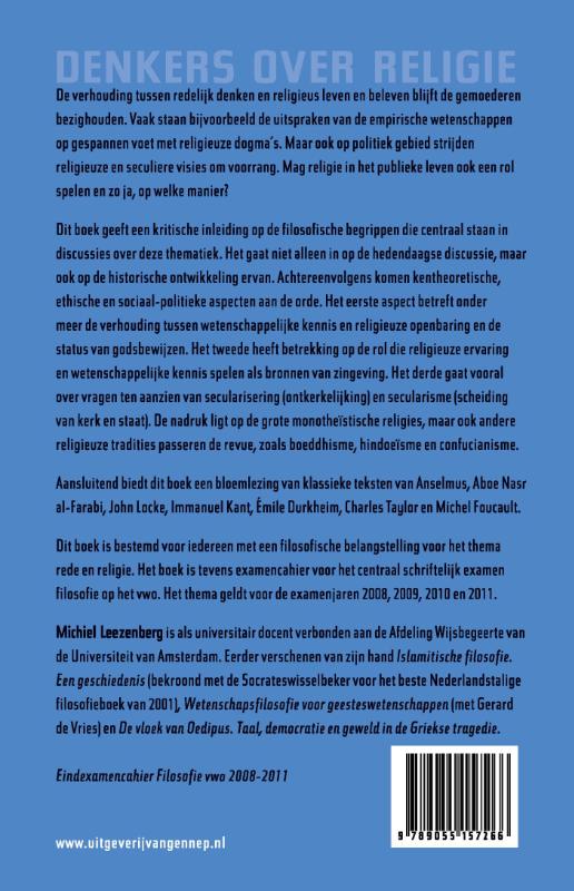 Achterkant van Rede en religie