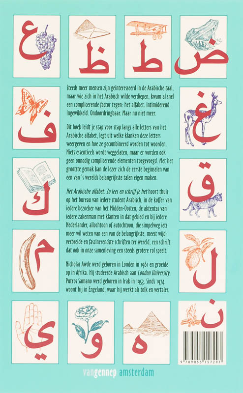 Achterkant van Het Arabische alfabet