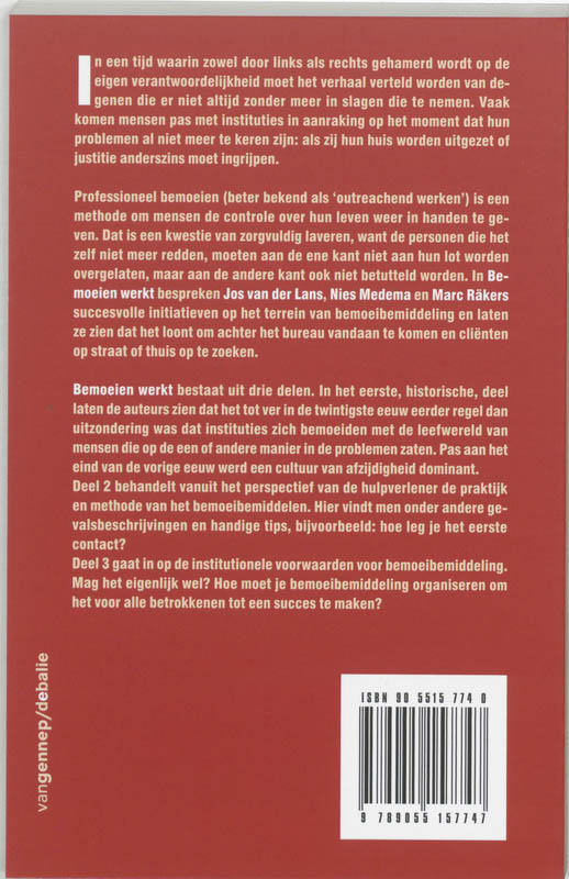 Achterkant van Bemoeien werkt
