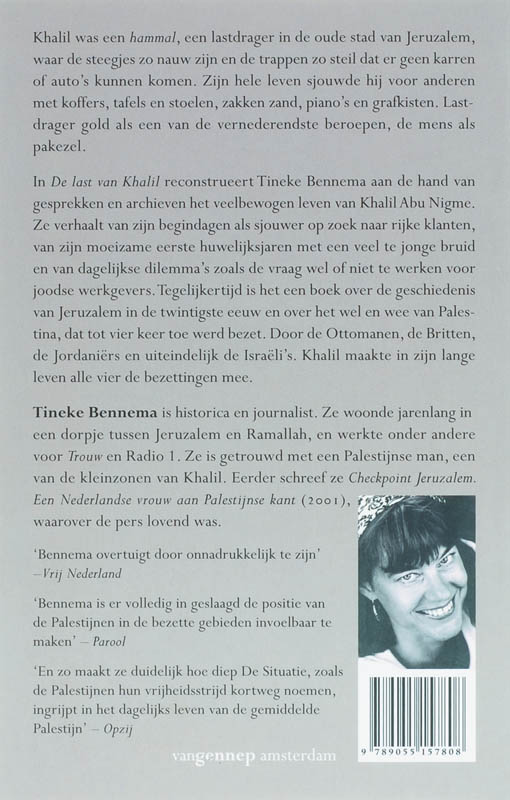 Achterkant van De last van Khalil