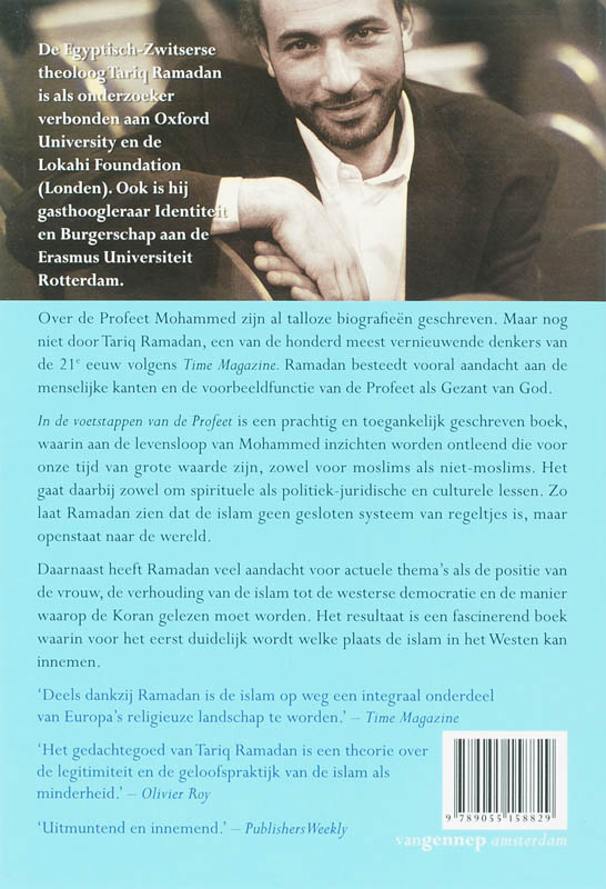 Achterkant van In de voetstappen van de Profeet