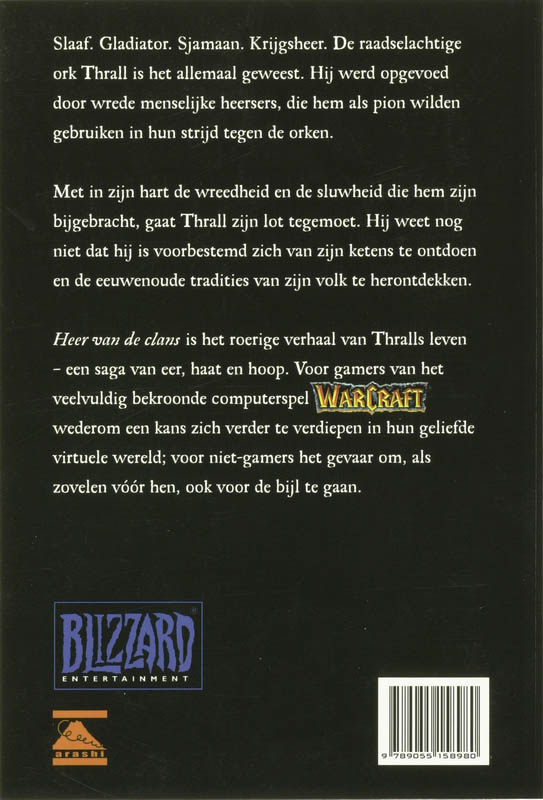 Achterkant van Heer van de clans