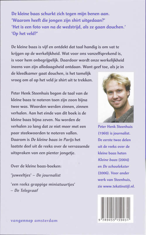 Achterkant van De kleine baas in Parijs