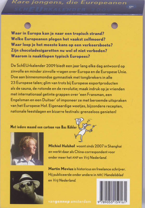 Achterkant van 2009