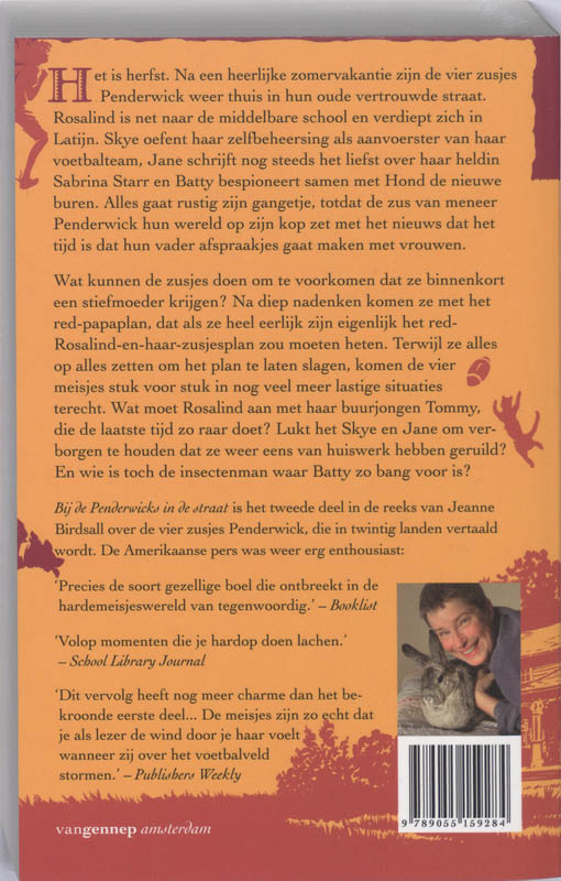 Achterkant van Bij de Penderwicks in de straat