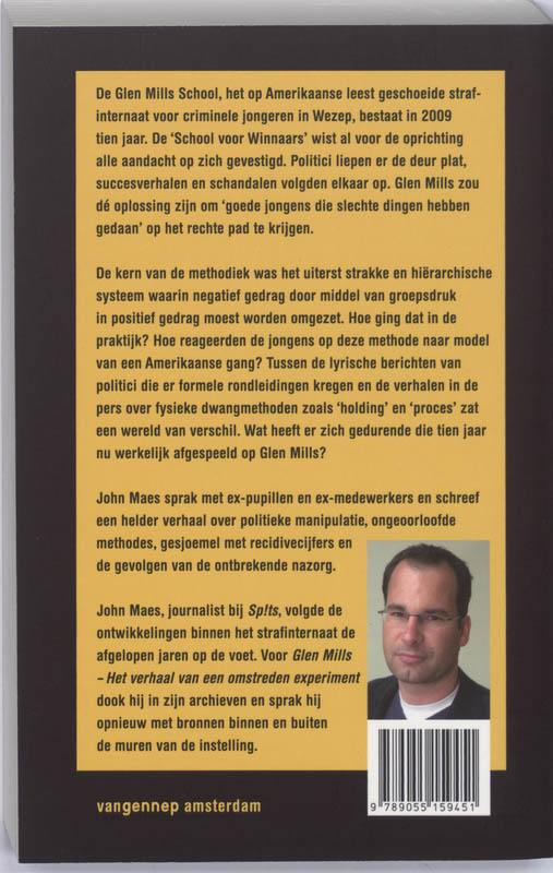 Achterkant van Glen Mills