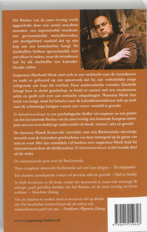 Achterkant van Kalendermoorden in Breslau