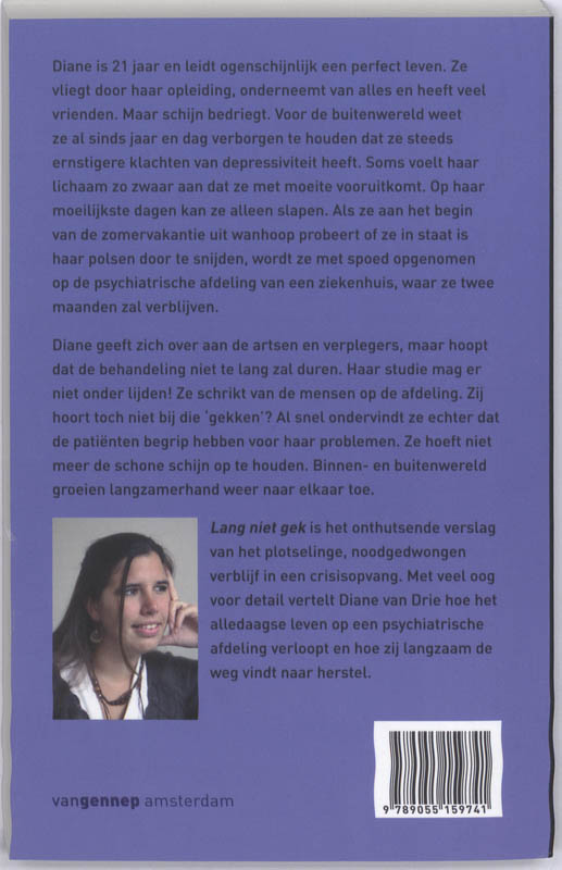 Achterkant van Lang niet gek