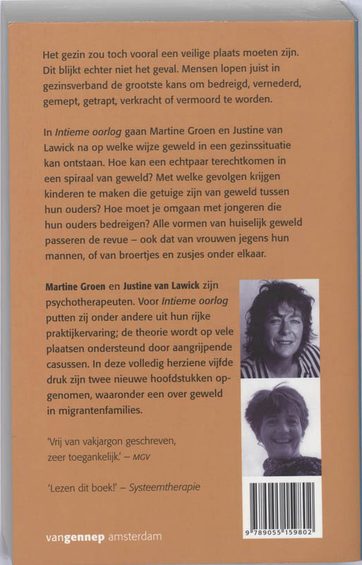 Achterkant van Intieme oorlog