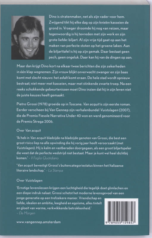 Achterkant van Van Acquit