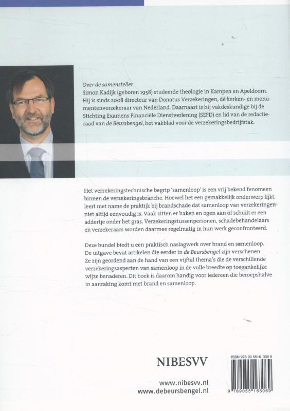 Achterkant van Brand en samenloop