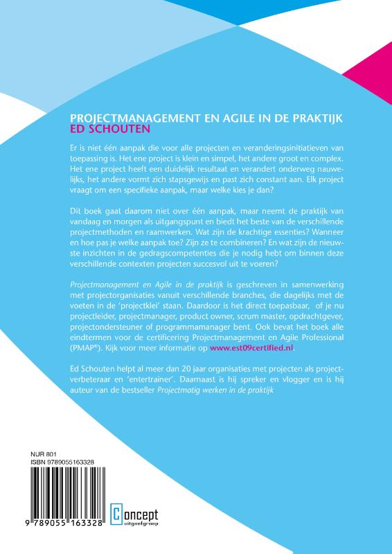 Achterkant van Projectmanagement en Agile in de praktijk