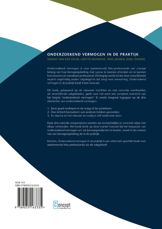 Achterkant van Onderzoekend vermogen in de praktijk