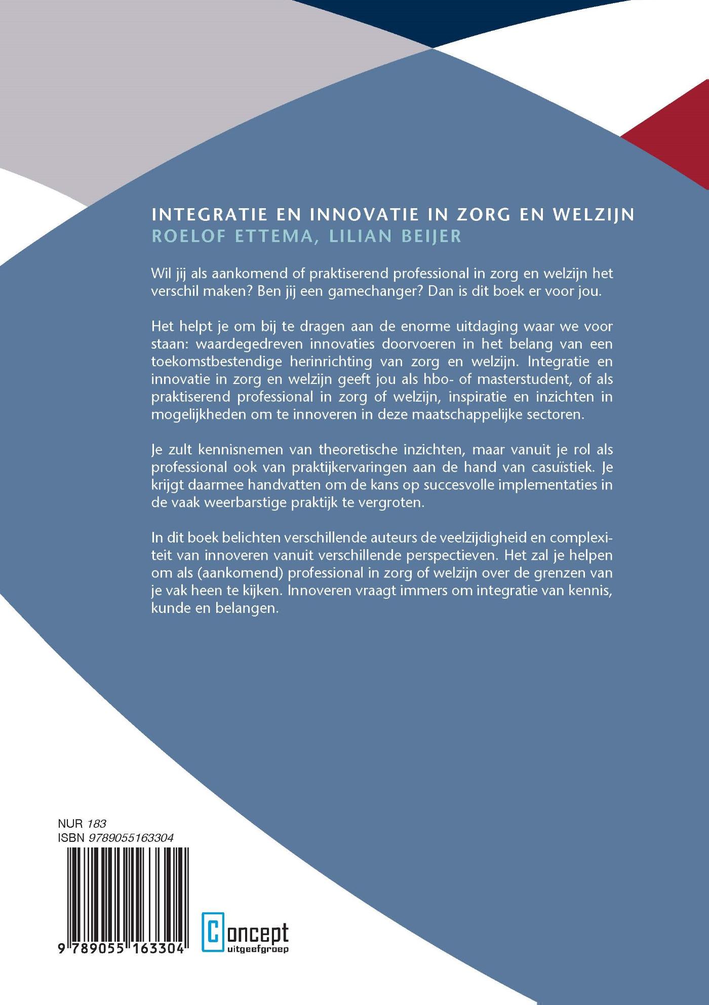 Achterkant van Integratie en innovatie in zorg en welzijn