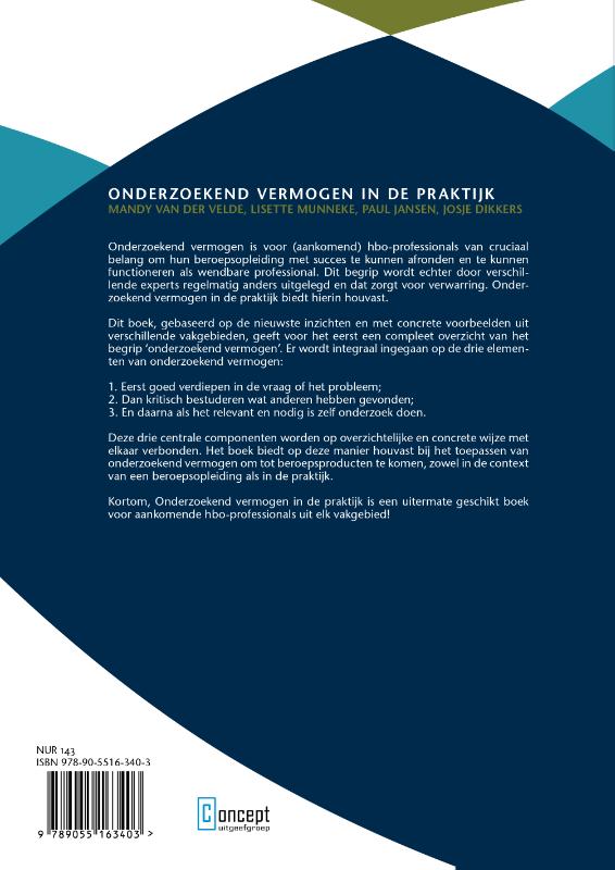Achterkant van Onderzoekend vermogen in de praktijk